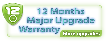 12 Month Major Upgrade Warranty. Stay worry-free about paid upgrades. 12 Month Major Upgrade Warranty. Stay worry-free about paid upgrades.