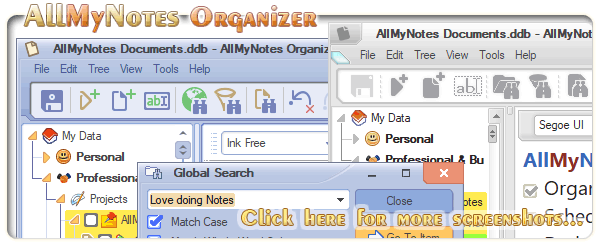 treedbnotes screenshots treedbnotes screenshots